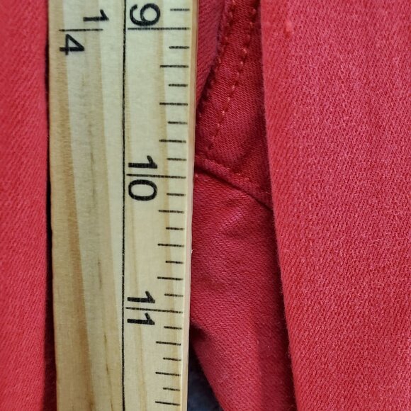 Liverpool Jeans Womens 10/30 Red Hugger Ankle Denim - Picture 6 of 10